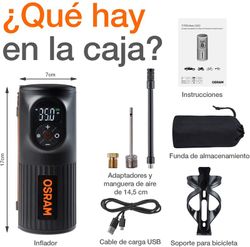 Inflador neumáticos OSRAM compacto recargable OTIR2000