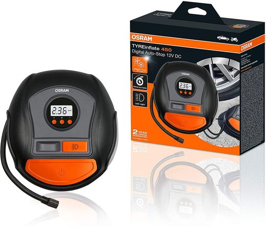 Inflador neumáticos OSRAM con pantalla digital OTI450