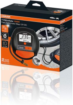 Inflador neumáticos OSRAM gran pantalla digital OTI1000