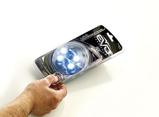 Juego de 4 leds estroboscopicos blancos