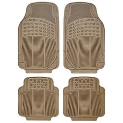 Juego de alfombras de goma "continental " 4Pcs. color Beige