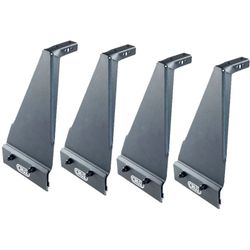 Kit 4 soportes vierteaguas V 28 cm para barras Xpro y Alu cargo