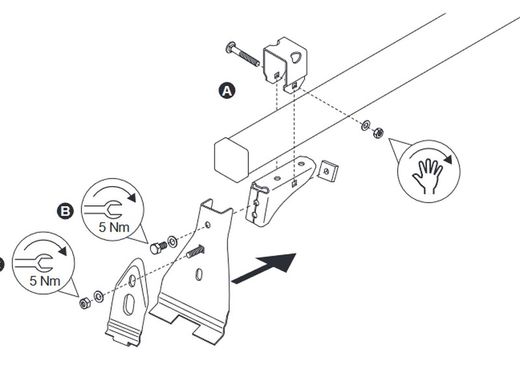 933-471 Kit 6 soportes M. Montero/Pajero 5p (00->06, 06->)