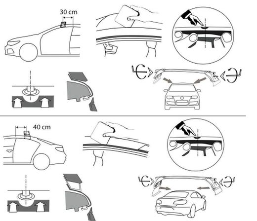 Barras Prealpina alumino LP49 VW.Passat CC coupe 4p 08>