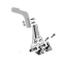 kit de 2 pies para vierteaguas alto (KPL) La Prealpina