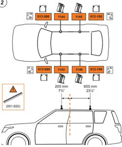 Baca Safari + pies para Mit. Montero 3p (II - techo normal) 91>00