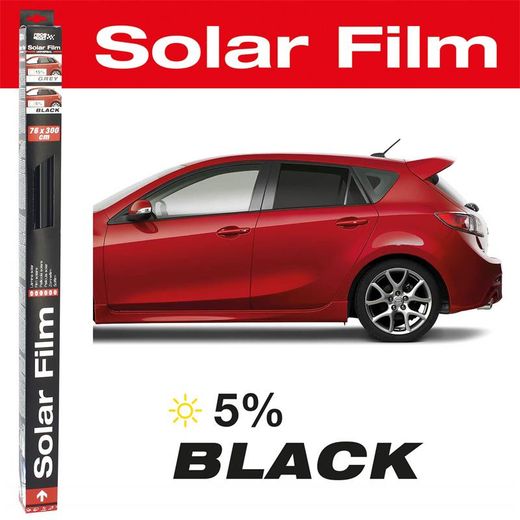 Lamina solar 76 x 300 cm MIDNIGHT color negro, Homologada