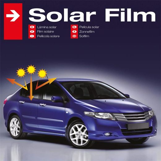 Lamina solar 76 x 300 cm MIDNIGHT color negro, Homologada