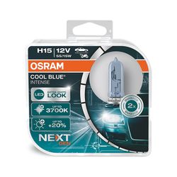 Lamparas Osram Cool Blue Intense 100% más de brillo, hasta 5000 K