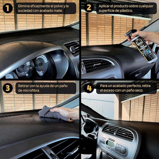 Limpia Salpicadero con Efecto Mate 300 ml.