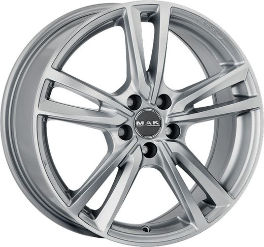 Llanta ICONA marca Mak anclaje 5X110 diametro 17 (Ancho: 7.50 - ET: 40) Acabado Silver