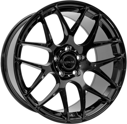 Llanta RADIUM marca Romac anclaje 5X100 diametro 17 (Ancho: 7.50 - ET: 35) Acabado Gloss black