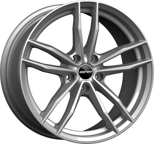 Llanta SWAN marca Gmp anclaje 5X120 diametro 19 (Ancho: 8.00 - ET: 45) Acabado Silver