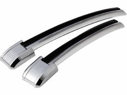 Moldura cromo/negra adhesiva con punteras 12mm x 3Mtrs.