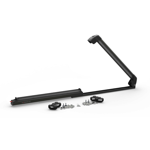 NORDRIVE Pro-Slider EVO PS-60 | Portaesquís Deslizante Universal | 6 Pares de Esquís / 4 Tablas de Snowboard - NEGRO