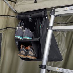 Organizador de zapatos para tienda de techo