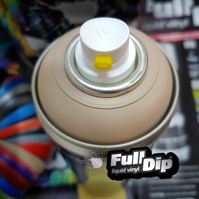 Pintura de vinilo liquido en spray marca Full Dip Amarillo mate 400ml. —  Totcar