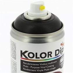 Pintura spray Kolor Dip Negro metalizado mate 400ml.