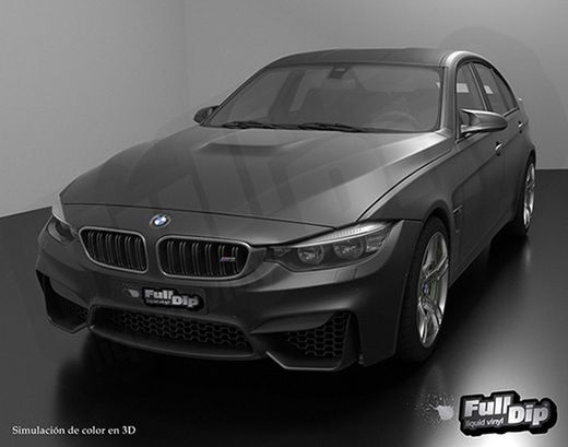 Pintura spray Kolor Dip Negro metalizado mate 400ml.