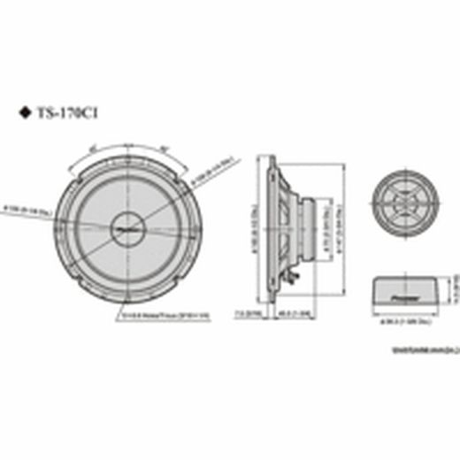 Pioneer altavoces 17cm. kit 2 vias TS1702I