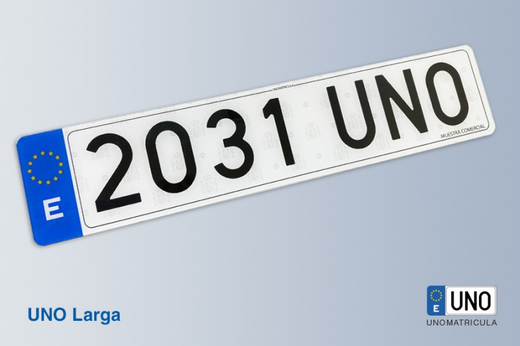 Matrícula Acrílica Homologada para Coche