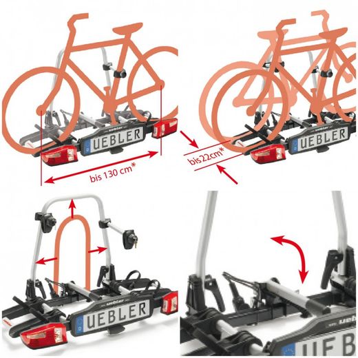 Portabicicletas Plegable Uebler F14 Para 1 Bicicleta