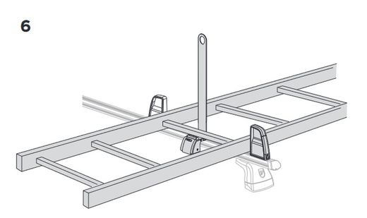 portaescaleras negro Thule ladder carrier
