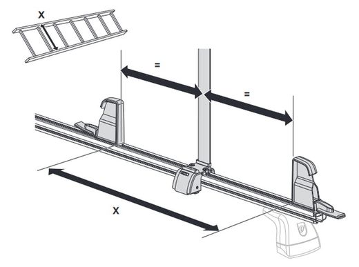 portaescaleras negro Thule ladder carrier