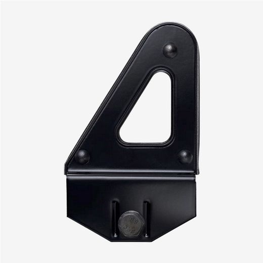 Portaescaleras negro con antirrobo solo barra 30x20 mm