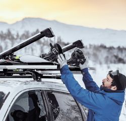 Portaesquis Thule extender Negro 7325B para 5 juegos, desplazable