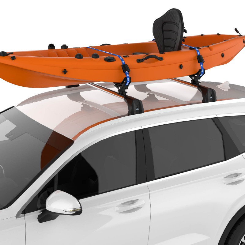 La forma perfecta de guardar un cofre portaequipajes de techo. Es perfecto  también para kayaks y tablas de surf. — Totcar