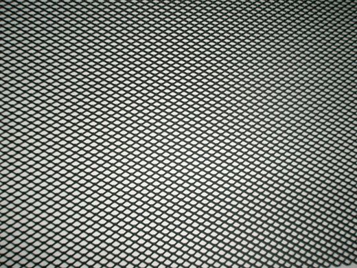 Rejilla aluminio negra 120cm x 30cm malla pequeña