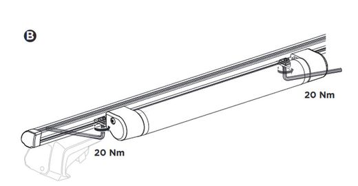 Rodillo para barras Thule ProBar Evo. 65cm