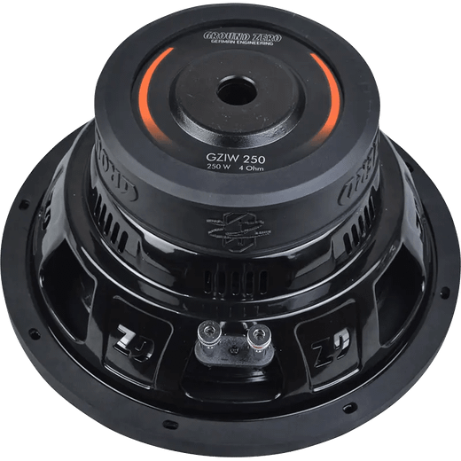 Subwoofer GROUND ZERO GZIW 250 | 25 cm / 10 Pulgadas | 250 W RMS | Cono HQPP 3D