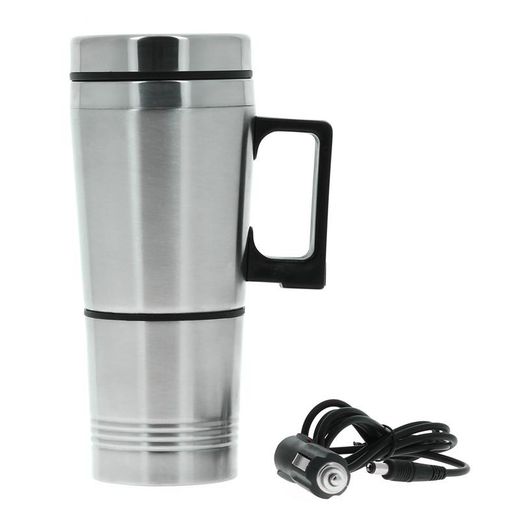 Taza térmica de acero inoxidable para viaje 12V/24V (24V)