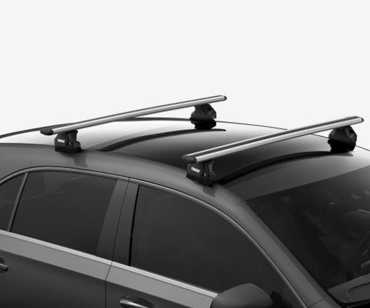 Barras Thule  WingBar Evo negras TESLA Model S, 4-dr Sedan, 15-19