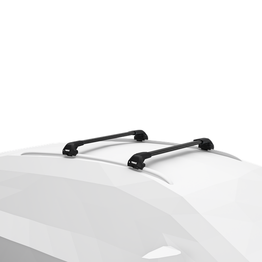 Barras Thule WingBar Edge negras para Audi Q3 III/FJ con railing integrado 2025>