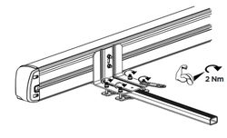 Toldo Thule 190 cm + soporte para montar sobre barras portaequipajes