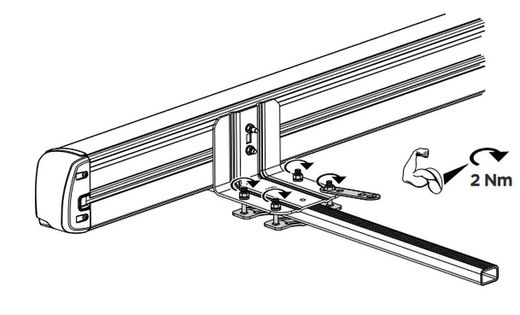Toldo Thule 190 cm + soporte para montar sobre barras portaequipajes