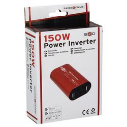 Transformador de corriente de 12v. > 220v.  150W. 2 salidas USB 5v.2.4A