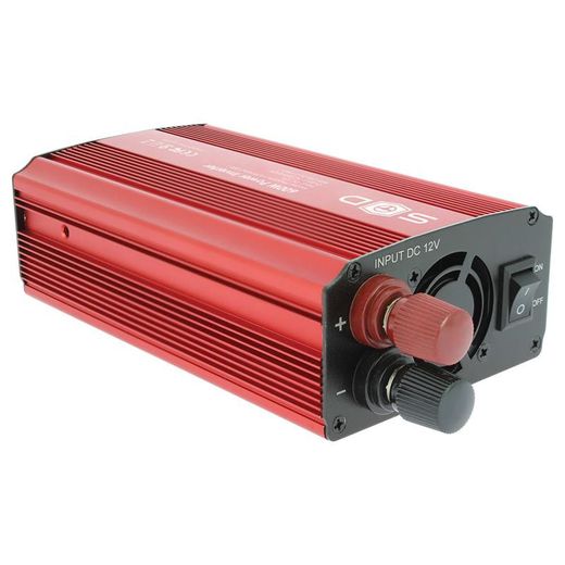 Transformador de corriente de 12v. > 220v.  600W. 2 salidas USB 5v.2.4A