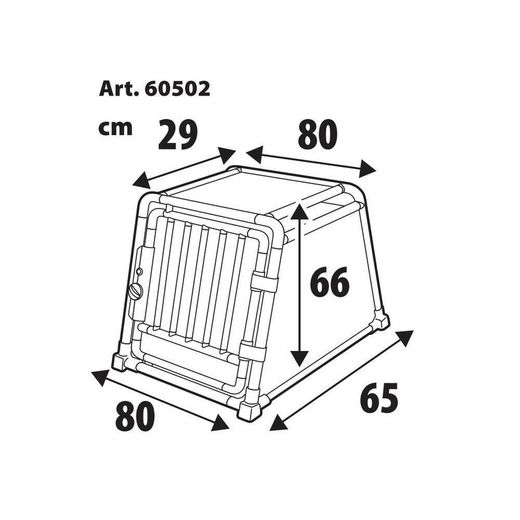 TRANSPORTIN DE ANIMALES talla 2 80 x 65 x H 66 cm