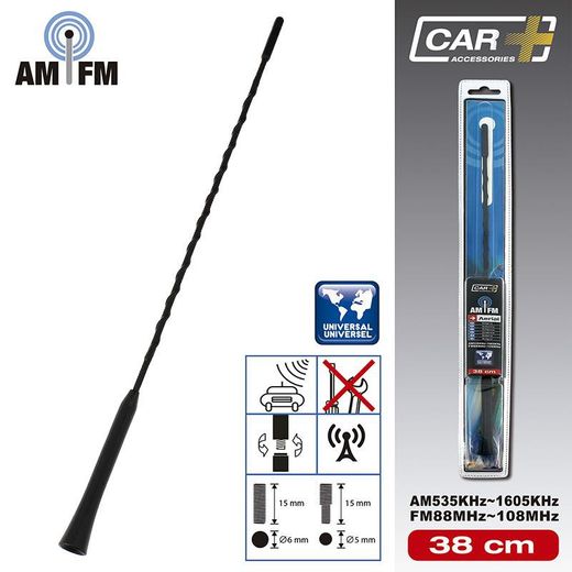Varilla de antena de recambio tipo Golf 5/6mm